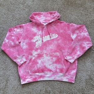 Pink Tye-Dye Hoodie Sweatshirt